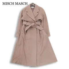 MISCH MASCH ミッシュマッシュ 秋冬 ウール100％★ ロング トレンチ コート Sz.36 レディース ベージュ
