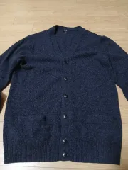 ユニクロ ネイビー カーディガン L