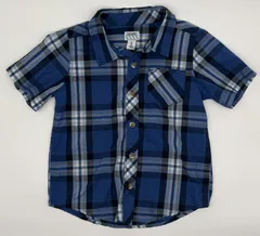 ☆セット割対応☆ オールドネイビー キッズ 半袖 チェックシャツ 4T/4A 100～110cm （1457）