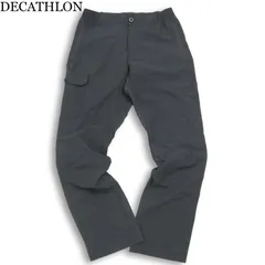 Quechua ケシュア DECATHLON 通年 ウエストゴム★ トレッキング カーゴ パンツ Sz.M-L メンズ グレー アウトドア