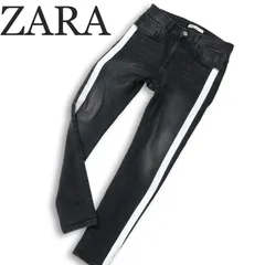 ZARA ザラ マン 通年 現行タグ★ USED加工 サイドライン スキニー デニム パンツ ジーンズ Sz.31 メンズ