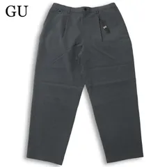 【新品 25SS】 GU ジーユー 通年 タック★ ワーク テーパード パンツ Sz.XXL メンズ グレー 大きいサイズ 未使用