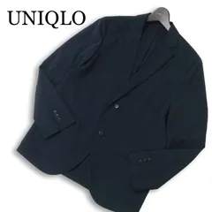 UNIQLO ユニクロ 通年 感動ジャケット★ スリムフィット アンコン テーラード ジャケット Sz.M メンズ 紺 ネイビー