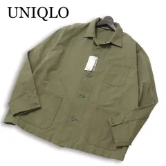 【新品 未使用】 UNIQLO ユニクロ 通年 ウォッシュ ジャージー ワーク ジャケット カバーオール Sz.3XL メンズ 大きいサイズ