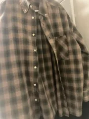 ZARA ブラウン シャツ チェック柄 M