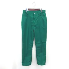 センスオブプレイス バイ アーバンリサーチ Sense of Place by Urban Research スラックス パンツ ストレート センタープレス 薄手 L 緑 グリーン /TT