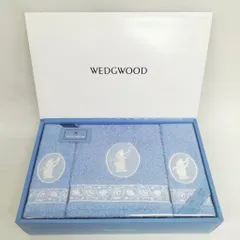 ウェッジウッド WEDGWOOD バスタオル1枚 フェイスタオル2枚 セット 西川 綿100% ブルー