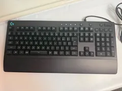 Logicool ロジクール G213 ゲーミングキーボード 有線 日本語配列 RGB パームレスト一体型 動作確認済 除菌済 背面傷あり