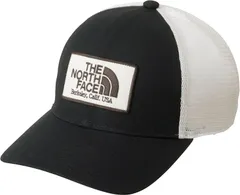 ザ・ノース・フェイス THE NORTH FACE アウトドア トラッカーメッシュキャップ キッズ KIDS TRUCKER MESH CAP ボーイズ ガールズ 熱中症対策 ワッペン 帽子 サイズ調整可 速乾 通気性  NNJ02405 K ブラック
