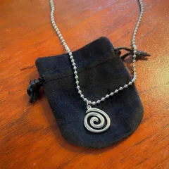 SOLロゴ ネックレス スパイラルボルテックス ボールチェーンステンレス y2k