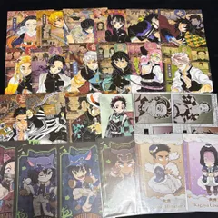 鬼滅の刃　ポストカード　ブロマイド　ステッカー　シール　カード　カフェ　竈門炭治郎 我妻善逸 嘴平伊之助 竈門禰豆子 煉獄杏寿郎 冨岡義勇 胡蝶しのぶ 宇髄天元 時透無一郎 伊黒小芭内 甘露寺蜜璃 不死川実弥 悲鳴嶼行冥 栗花落カナヲ等　約130点まとめ売り