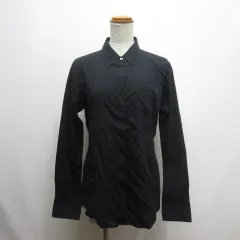 ユニクロ UNIQLO ＋J プラスジェイ 長袖 シャツ L 黒 ブラック JIL SANDER ジルサンダー