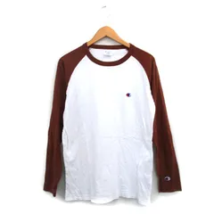 チャンピオン CHAMPION Tシャツ カットソー 長袖 ロンT コットン ロゴ L ホワイト 白 /KT10