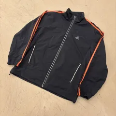 アディダス オレンジ 3本線 トラック ジャケット