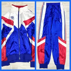 美品！☆希少☆90s デサント アディダス ナイロンジャケット・パンツ セットアップ　上下　DESCENTE adidas トラックジャケット・パンツ