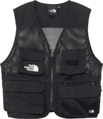 ザ・ノース・フェイス THE NORTH FACE アウトドア アドベンチャーベスト キッズ ADVENTURE VEST ガールズ ボーイズ ジャケット 蓄光 記名ラベル付 リフレクトパイピング ドットボタン ポケット  NPJ22520 K ブラック