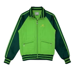 ニューバランス グリーン キルティング トラック ジャケット