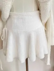 白ファー スカート