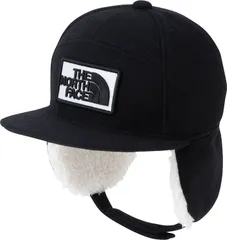 ザ・ノース・フェイス THE NORTH FACE アウトドア キッズ ウィンタートラッカーキャップ 子供 ジュニア 帽子 秋冬 キャンプ お出かけ 外遊び 防寒 耳当て付き サイズ調整可能 2WAY フリース  NNJ42321 K ブラック