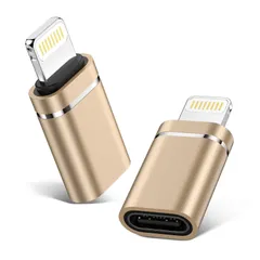 GAEF Type C to ライトニング 変換アダプタ (2個セット) 10w急速充電& データ転送 知能チップ搭載 タイプCからiOS変換コネクタ アルミ合金外装 USB-C iPhone 変換コネクタ 充電専用 【OTG機能&イヤホン非対応】U ...