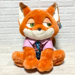 【限定品】新品未使用　コストコ　ズートピア2　ぬいぐるみ 50cm ニック・ワイルド　人気キャラクター　ブランケット付き