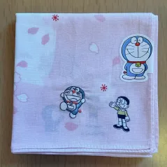 ドラえもん 刺繍 ハンカチ (桜 エディション)
