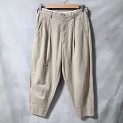 Y's for men Yohji Yamamoto ワイズフォーメン 90's 薄手 ライトコットン 1プリーツ テーパード チノ パンツ size.S ベージュ rare archiveのサムネイル