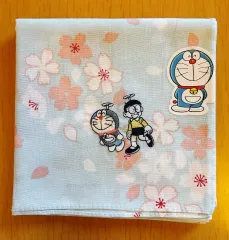 ドラえもん 刺繍 ハンカチ (桜 エディション)