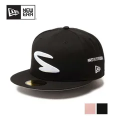 ニューエラ キャップ NEWERA 5950 59FIFTY SHINKNOWNSUKE FAT CUT PRESS 帽子 ブラック ミスター ピンクルージュ ペールローズ (241030)