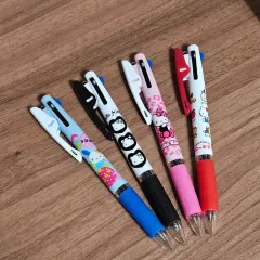 Sanrio(サンリオ) ジェットストリーム(JETSTREAM) 3色(3色) ボールペン(ボールペン) 0.5mm キティ(ハローキティ) ギャル レオパード(ヒョウ柄 レオパード) ウサハナ(ウサハナ) ブラック(ブラック)