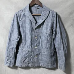 DANTON ダントン Bshop 別注 コットン シャンブレー デニム マリン カバーオール ジャケット size.38 (L) ライトブルー