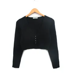 スナイデル SNIDEL カーディガン 長袖 Vネック シンプル ブラック 黒 /KT17