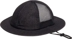 ザ・ノース・フェイス THE NORTH FACE アウトドア キッズデニムメッシュハット Kids Dwnim Mesh Hat 子供 帽子 UVケア 日除け 熱中症対策 ロゴ プレゼント 贈り物 レジャー 男の子 女の子  NNJ02516 K ブラック