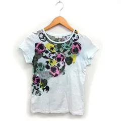 ポールスミス PAUL SMITH 国内正規品 ボートネック カットソー Tシャツ プリント コットン 綿 透け感 半袖 M ライトブルー /NT33