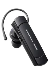 エレコム ワイヤレスヘッドセット Bluetooth 片耳 コンパクト ハンズフリー 耳栓型 マイクミュート付き 電源スイッチ ボリュームボタン 【通信機器2台を同時に待ち受けできるマルチポイント対応】 ブラック LBT-HS21MPBK2