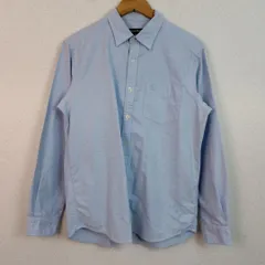 Eddie Bauer エディーバウアー 長袖シャツ 無地 ライトブルー Mサイズ メンズ 古着 アメカジ ストリート