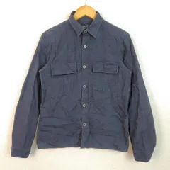 COMME CA ISM コムサイズム ワークシャツ 迷彩 ネイビー Mサイズ メンズ 古着 シンプル モード ワーク系