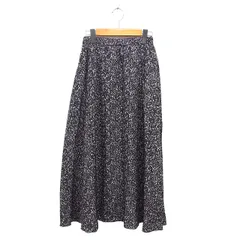 アーバンリサーチ ドアーズ URBAN RESEARCH DOORS プリント フレア スカート マキシ ゆったり 総柄 M 茶 ブラウン /NT10