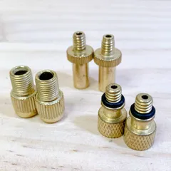 バルブアダプター 前後2個セット 仏式/米式/英式 変換 自転車バルブ 変換アダプター ポンプパーツ バルブコンバーターのサムネイル
