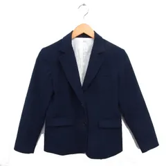 アーバンリサーチ ドアーズ URBAN RESEARCH DOORS テーラードジャケット 総裏地 スリット ストライプ コットン混 38 紺 ネイビー /NT32