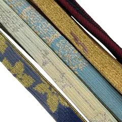 帯締め 優品 帯締め5本セット 薄緑 正絹 和装小物  【中古】