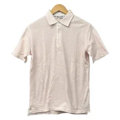 Loro Piana(ロロピアーナ) 半袖ポロシャツ サイズM メンズ美品  - オレンジ×ピンク×白 ボーダーのサムネイル