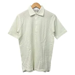 Loro Piana(ロロピアーナ) 半袖ポロシャツ サイズXS メンズ美品  - イエローグリーン×カーキ×白のサムネイル
