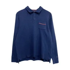 メンズL/トミーヒルフィガー コットン カラーTシャツ