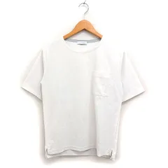 グリーンレーベルリラクシング ユナイテッドアローズ green label relaxing エラシックマイヤー クルーネック 半袖 Tシャツ カットソー リネン混 S オフホワイト 白 /FT13