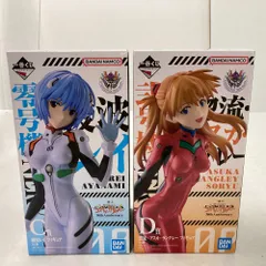 02w22886 一番くじ 新世紀エヴァンゲリオン 30th Anniversary　C賞 綾波レイ/D賞 惣流・アスカ・ラングレー フィギュア２点セット ※未開封【中古品】