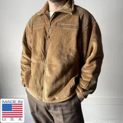 美品 USA製 実物 米軍 ECWCS GEN3 LEVEL3 ポーラテック フリース ジャケット S-R コヨーテ ブラウン アメリカ製 アメリカ軍 D153-18-0009ZT