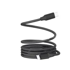 USB Cケーブル 磁気付き 磁石自動収納 可ナイロン製 usb-c to usb-cケーブル PD対応 100W急速充電 480Mbs高速伝送 cケーブル超高耐久防磁性巻取り収納便利断線防止Type Cケーブル（1 m-ブラック）
