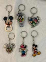 香港ディズニー ミッキーマウス ヴィンテージ キーホルダー セット