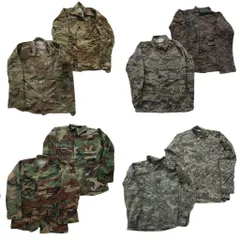 古着卸 まとめ売り 米軍実物 フィールドジャケット ミリタリー 8枚セット (メンズ S /33 /34 )  デジタルタイガー 中古 古着 ND7506